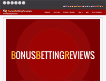 Tablet Screenshot of bonusbettingreviews.com